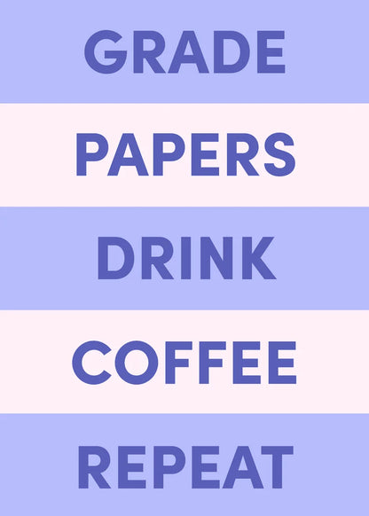 Grade Papers Greeting Card