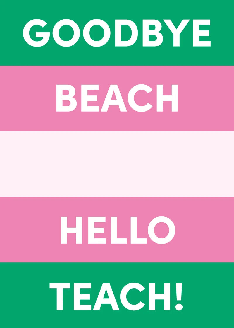 Hello Teach Greeting Card