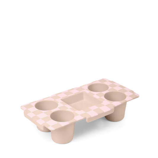 Top o' the Bogg to Ya - Checkered Linen/ Pink Marshmallow