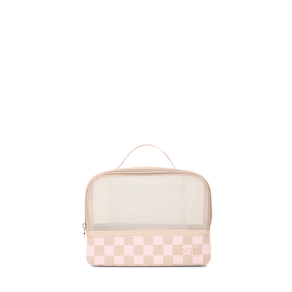 Boggs N' Ends - Checkered Linen/ Pink Marshmallow
