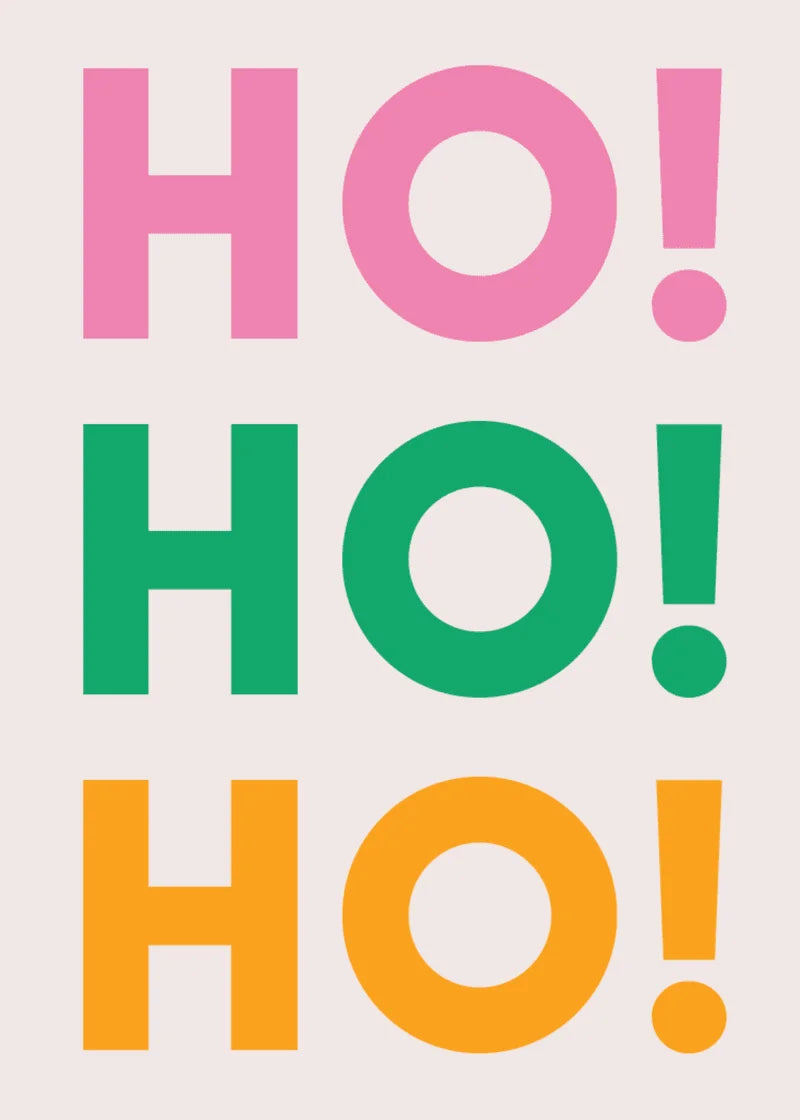 Ho Ho Ho Greeting Card