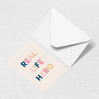 Real Life Hero Greeting Card