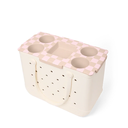 Top o' the Bogg to Ya - Checkered Linen/ Pink Marshmallow