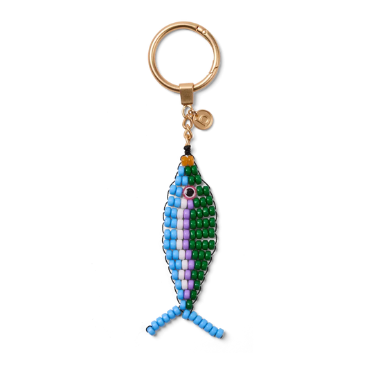 Bogg'd & Charmed  - Beaded Fish Blue/Green