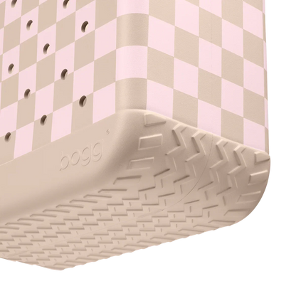 Original Bogg Bag - Checkered Linen/ Pink Marshmallow