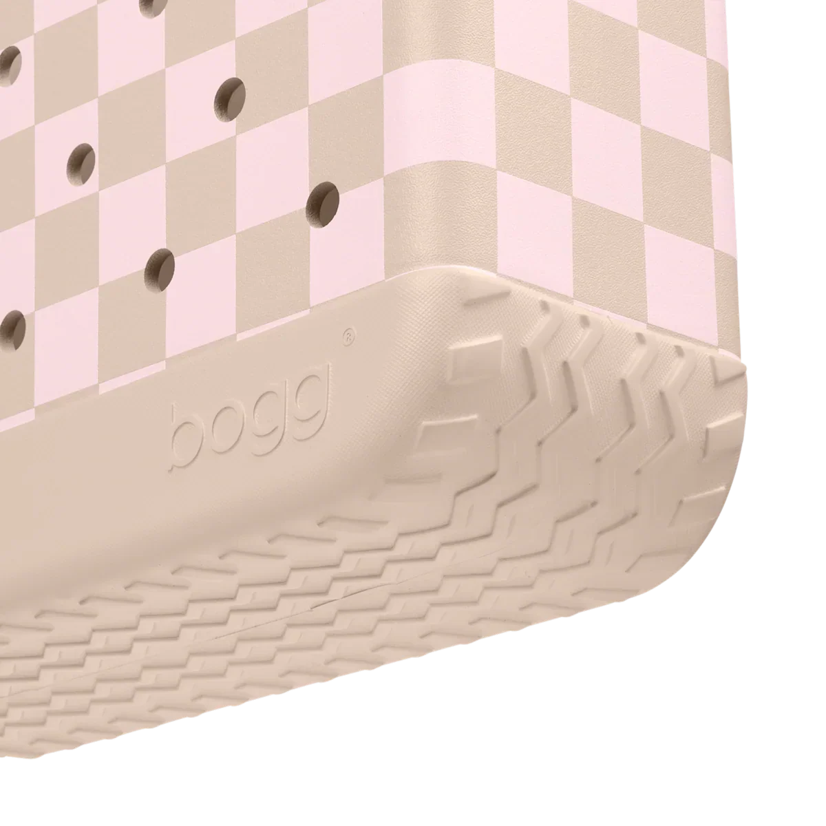 Baby Bogg Bag - Checkered Linen/ Pink Marshmallow